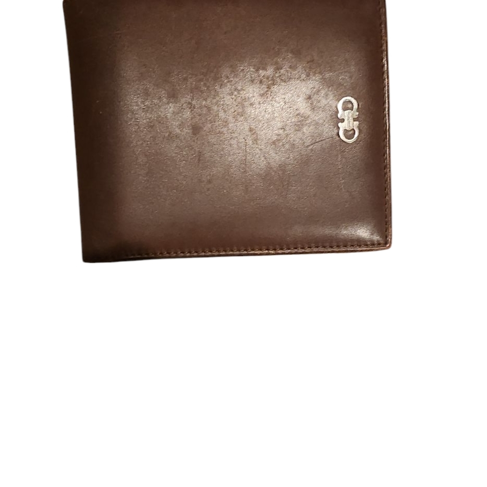 Ferragamo Brown Bifold Leather Wallet
